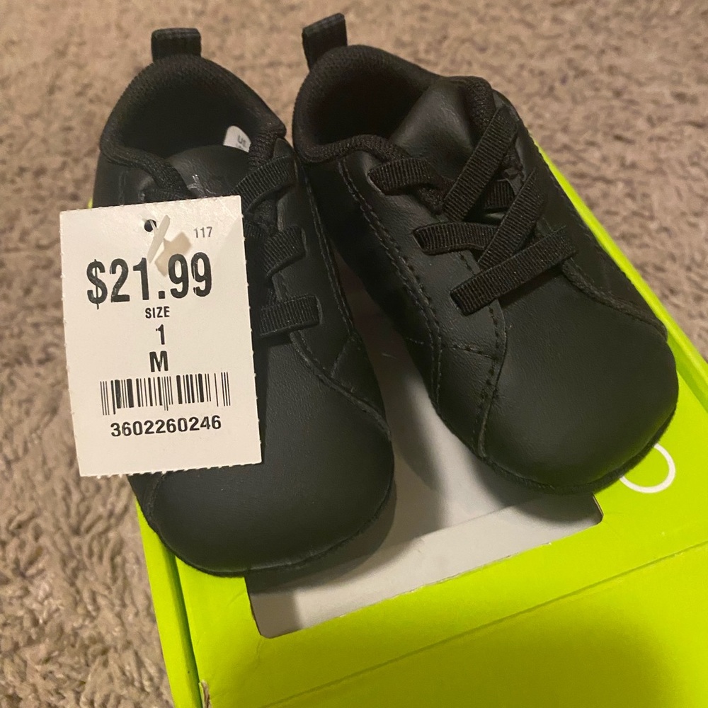 adidas neo Baby Newborn shoes Black US 1K